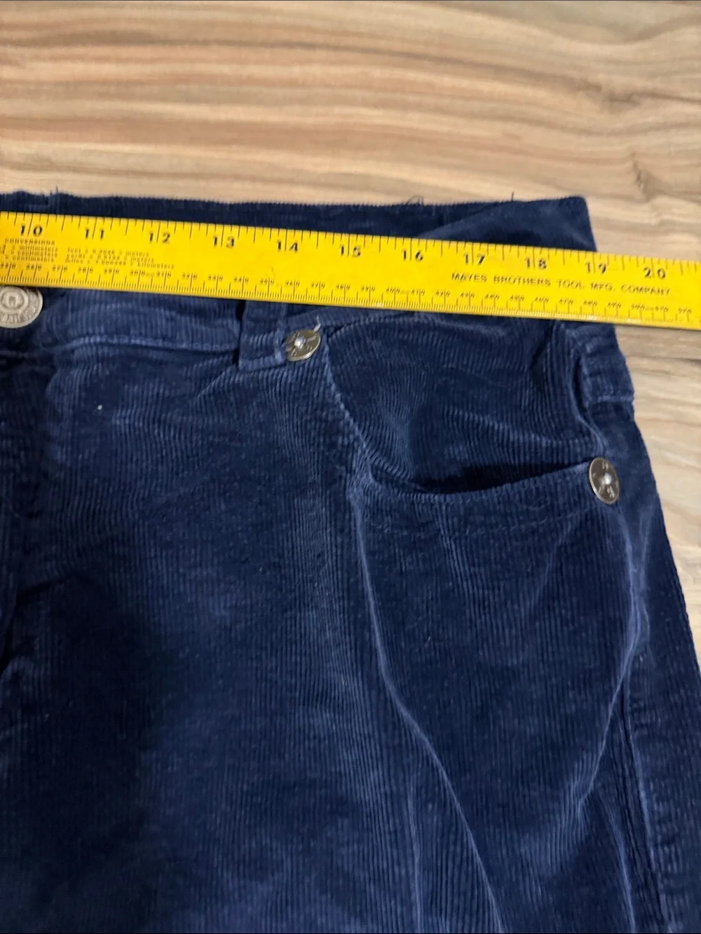 True Religion Jeans Mens Size 42 Navy Cotton Corduroy Straight Leg Classic